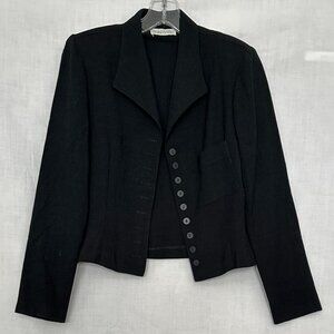 Mainframe Black Linen Jacket, size S